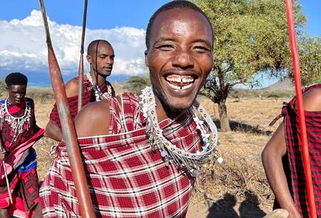 Maasai en wildlife in Enduimet