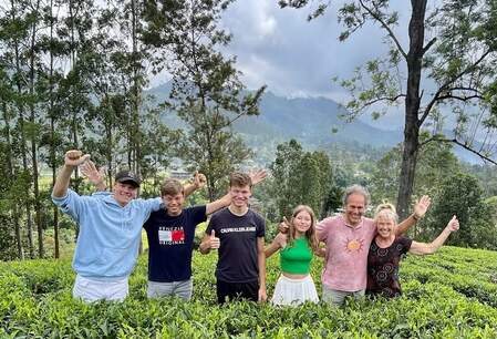 Mountainbiken langs theeplantages