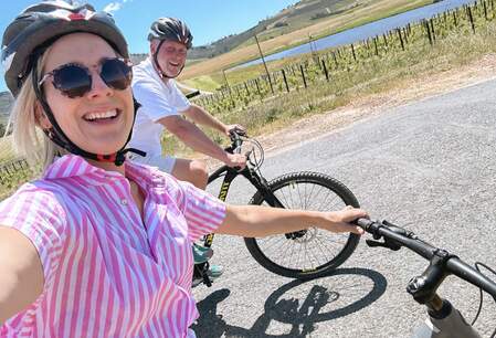 Fietsen langs lekkere wijntjes